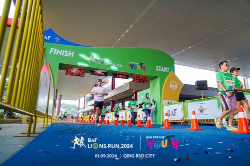 Race photo from BAF LIONS RUN 2024