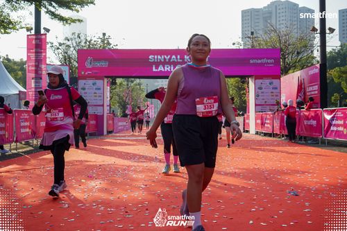 Race photo from Smartfren Run 2025 