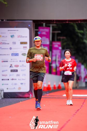 Race photo from Smartfren Run 2024