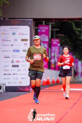 Race photo from Smartfren Run 2024