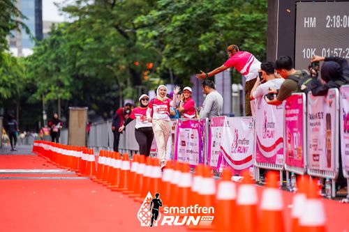 Race photo from Smartfren Run 2024