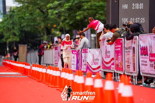 Race photo from Smartfren Run 2024