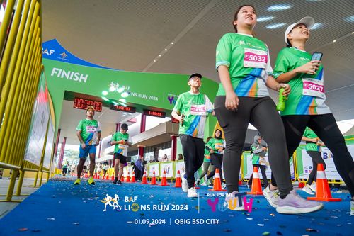 Race photo from BAF LIONS RUN 2024
