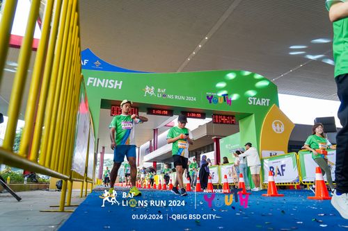 Race photo from BAF LIONS RUN 2024