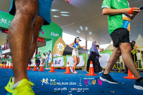 Race photo from BAF LIONS RUN 2024