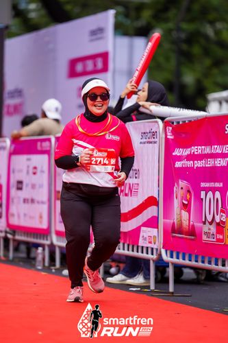 Race photo from Smartfren Run 2024