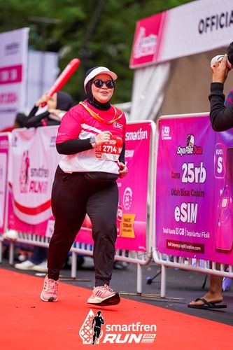 Race photo from Smartfren Run 2024
