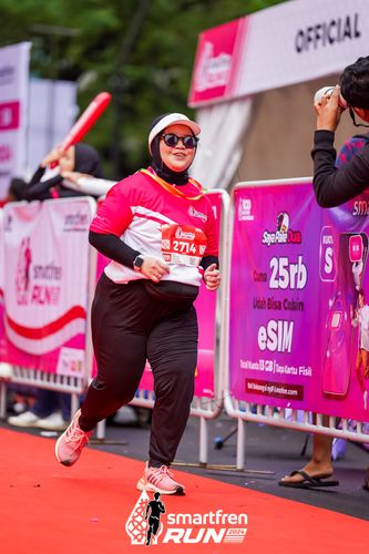 Race photo from Smartfren Run 2024