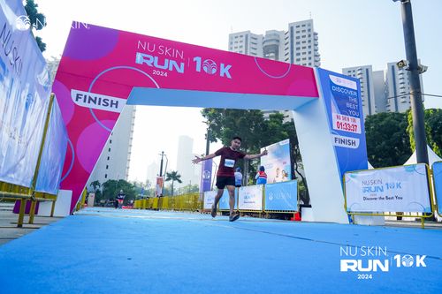 Race photo from Nu Skin Run 10K