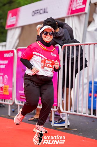 Race photo from Smartfren Run 2024