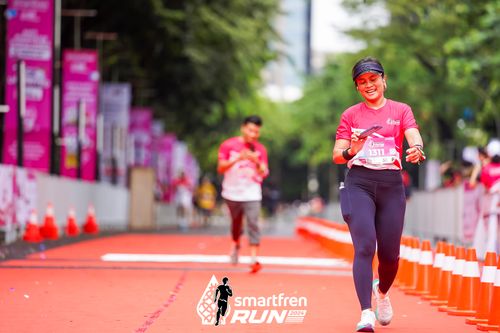 Race photo from Smartfren Run 2024