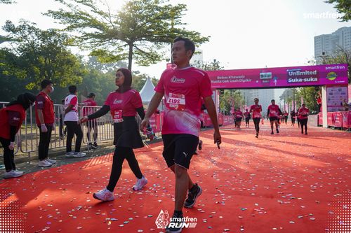 Race photo from Smartfren Run 2025 