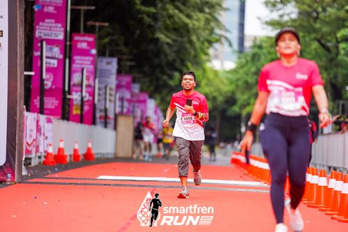 Race photo from Smartfren Run 2024