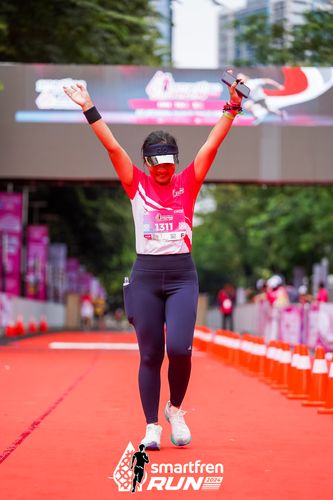 Race photo from Smartfren Run 2024