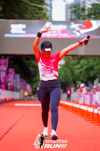 Race photo from Smartfren Run 2024