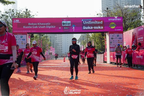 Race photo from Smartfren Run 2025 