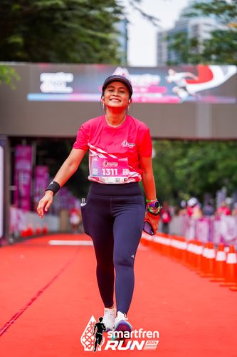 Race photo from Smartfren Run 2024