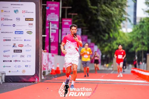 Race photo from Smartfren Run 2024