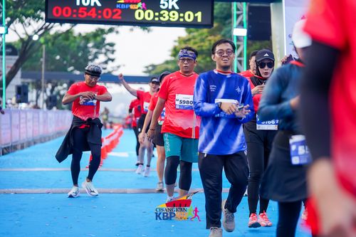 Race photo from CISANGKAN KBP CITY RUN 2025