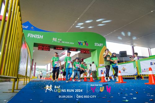 Race photo from BAF LIONS RUN 2024