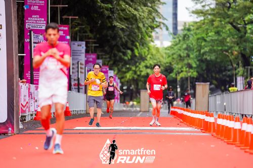 Race photo from Smartfren Run 2024