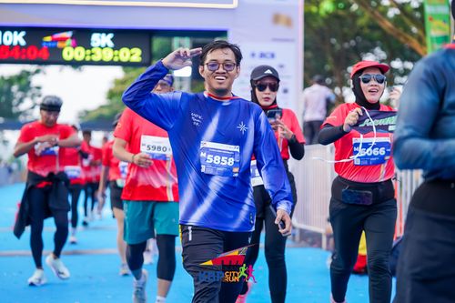 Race photo from CISANGKAN KBP CITY RUN 2025