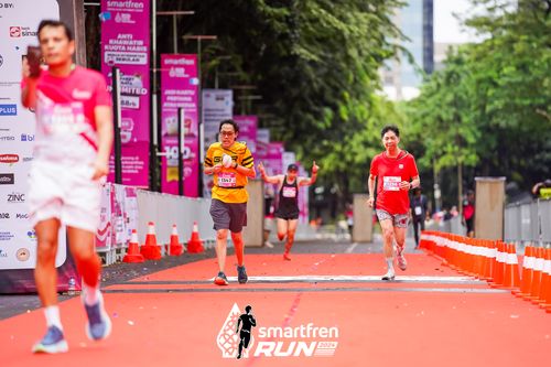 Race photo from Smartfren Run 2024