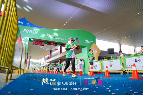 Race photo from BAF LIONS RUN 2024