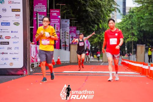 Race photo from Smartfren Run 2024