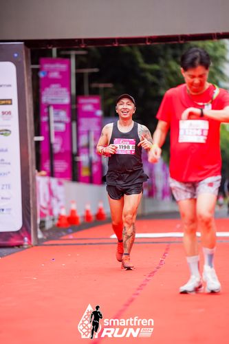 Race photo from Smartfren Run 2024