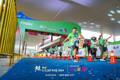 Race photo from BAF LIONS RUN 2024