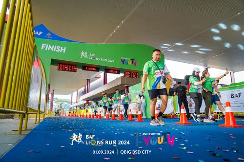 Race photo from BAF LIONS RUN 2024