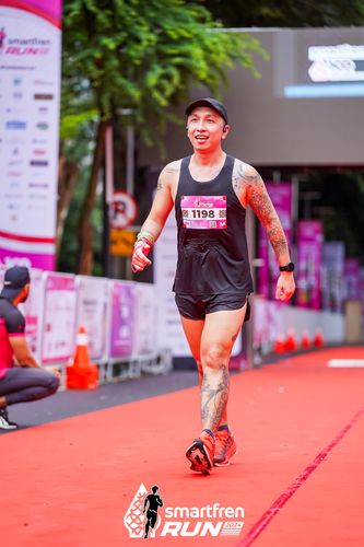 Race photo from Smartfren Run 2024