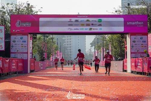 Race photo from Smartfren Run 2025 