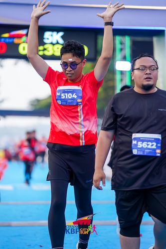 Race photo from CISANGKAN KBP CITY RUN 2025