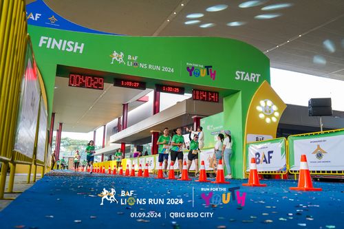 Race photo from BAF LIONS RUN 2024