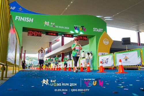 Race photo from BAF LIONS RUN 2024