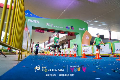 Race photo from BAF LIONS RUN 2024