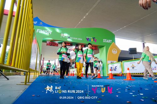 Race photo from BAF LIONS RUN 2024