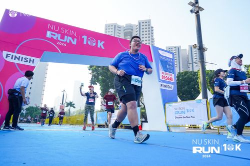 Race photo from Nu Skin Run 10K
