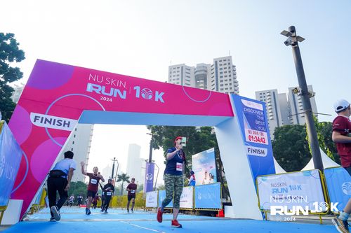 Race photo from Nu Skin Run 10K
