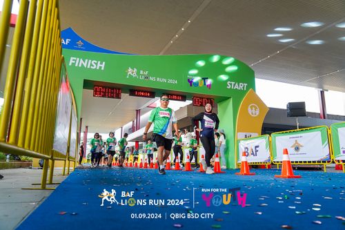 Race photo from BAF LIONS RUN 2024
