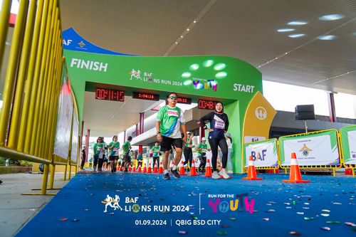 Race photo from BAF LIONS RUN 2024