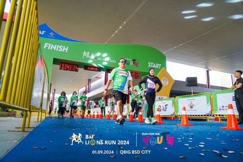 Race photo from BAF LIONS RUN 2024