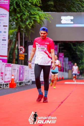 Race photo from Smartfren Run 2024