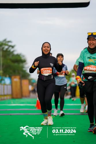 Race photo from Arutmin Borneo Run 2024