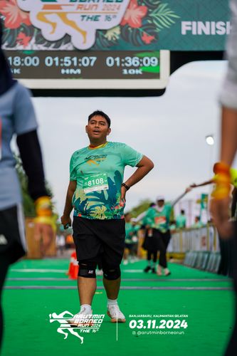 Race photo from Arutmin Borneo Run 2024