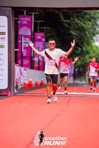 Race photo from Smartfren Run 2024