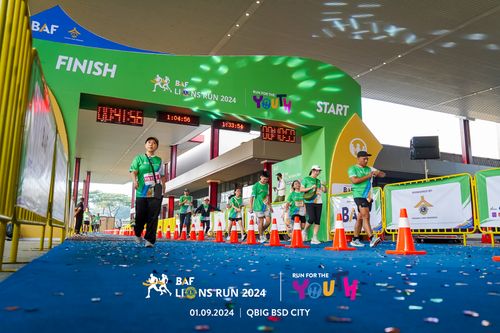 Race photo from BAF LIONS RUN 2024