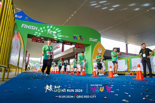 Race photo from BAF LIONS RUN 2024